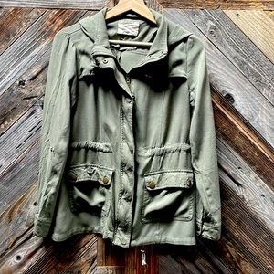 ASHLEY BY 26 INTERNATIONAL GREEN UTILITY JACKET